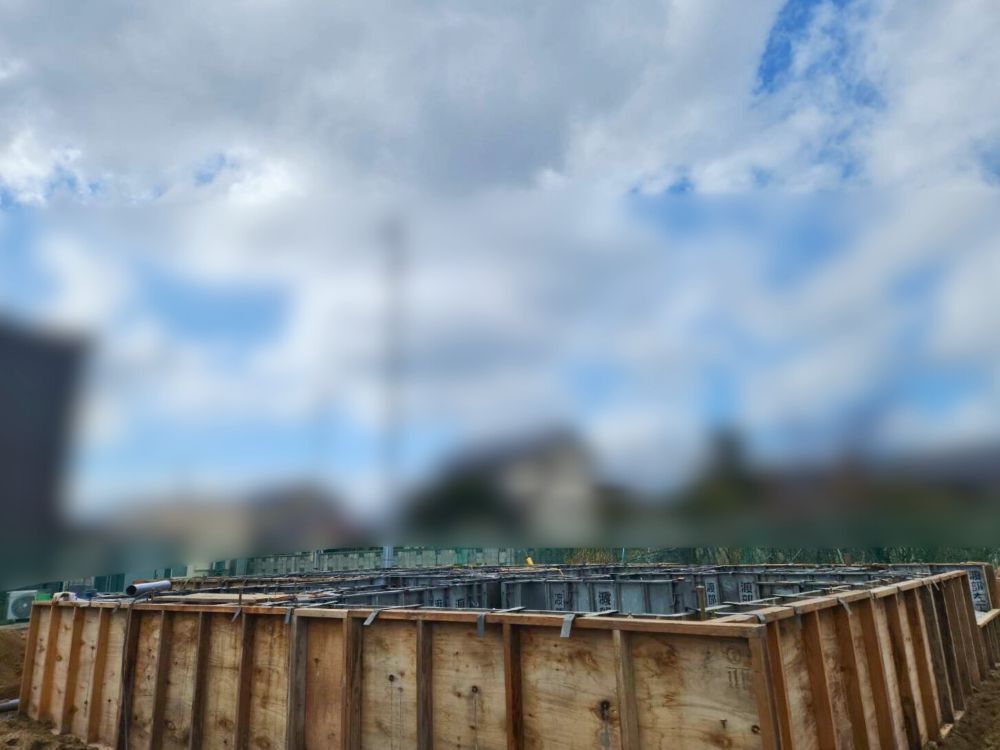 基礎工事（コンクリート流し）